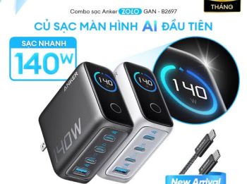 Củ sạc Anker Zolo 3C1A 140W - B2697